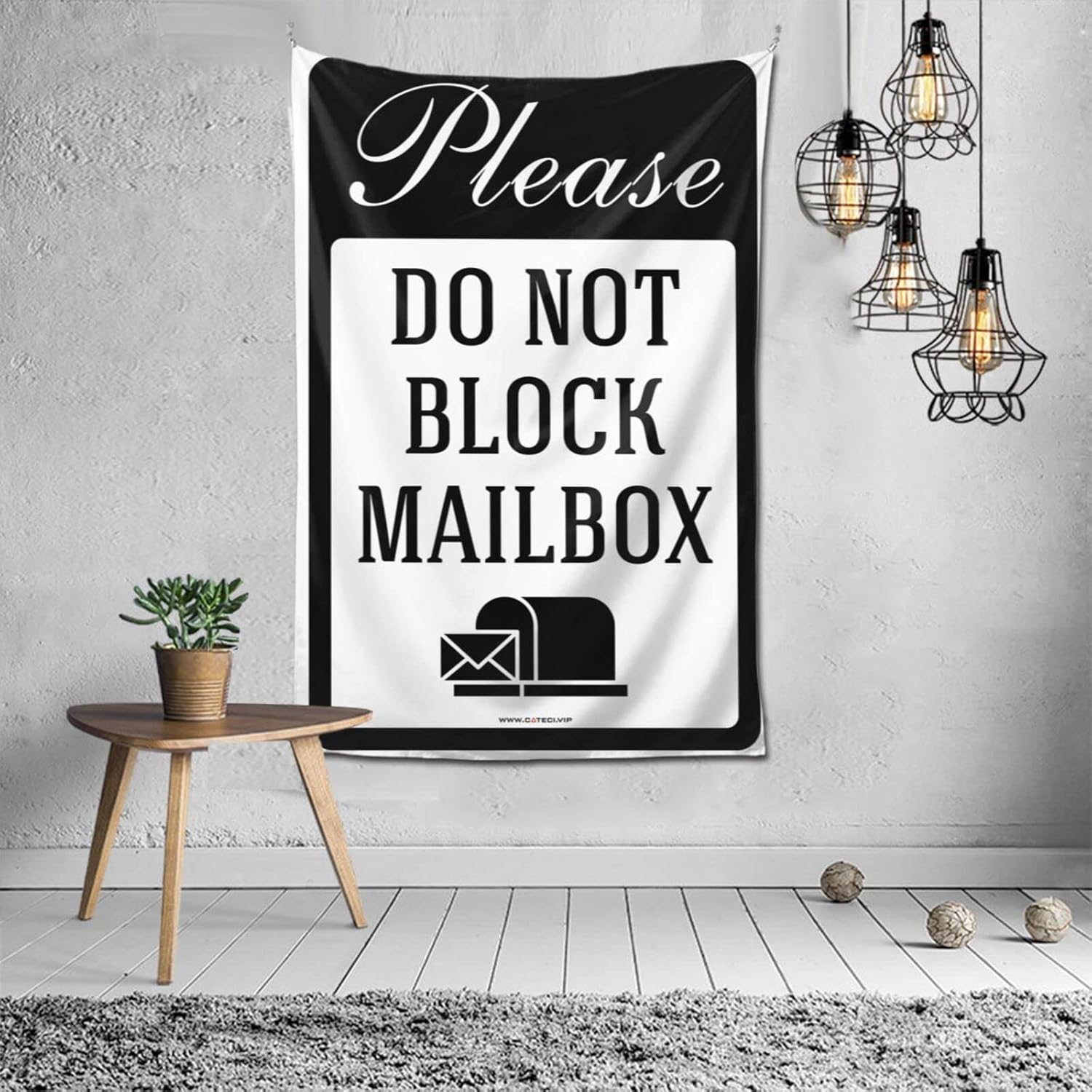 Sports Bar Decor Please Do Not Block Mailbox Tapestry Bar Decor For Home Bar Decor For Home(100X150CM)