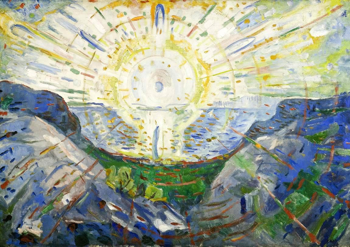 Amazon.co.jp: 世界の名画 ムンク 太陽Le Soleil ジークレー技法 高級