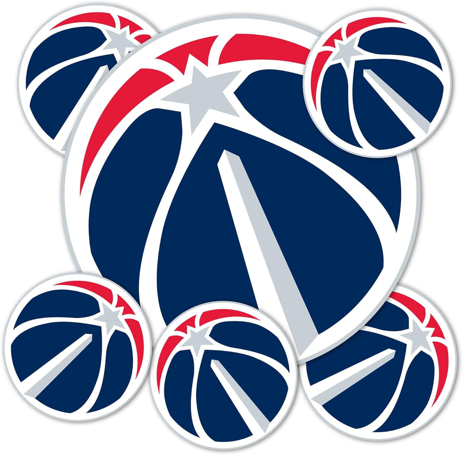 Desert Cactus Washington Wizards Sticker NBA Officially Licensed Vinyl Decal Laptop Water Bottle Car Scrapbook (Type 3-1)