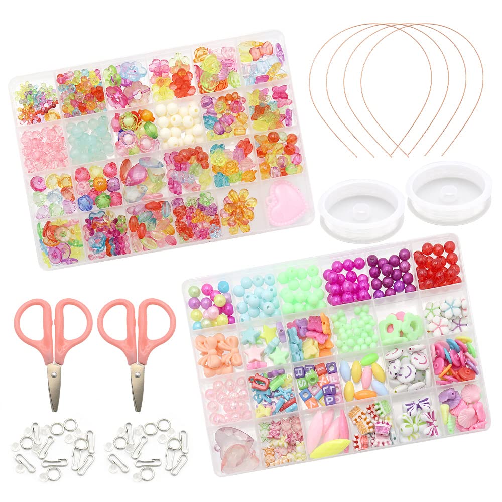 【専用出品】ビーズセット Amazon | 大容量ビーズセット アクセサリーキット 工具付き クリア