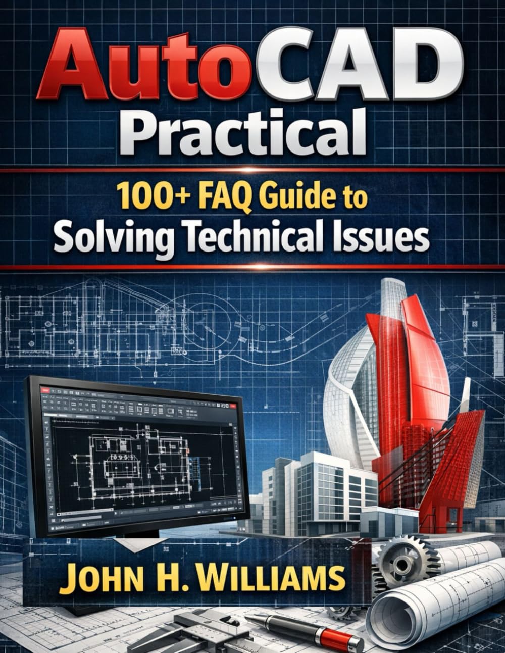 AutoCAD Practical 100+ FAQ Guide to Solving Technical Issues (software userguide for seniors, beginners, faqs with answers, facts about, exercise and workbook)