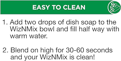 Miniatura 6 de Salton WizNMix - Procesador de alimentos todo en uno, picadora y licuadora, capacidad de 25.4 fl oz, color rojo