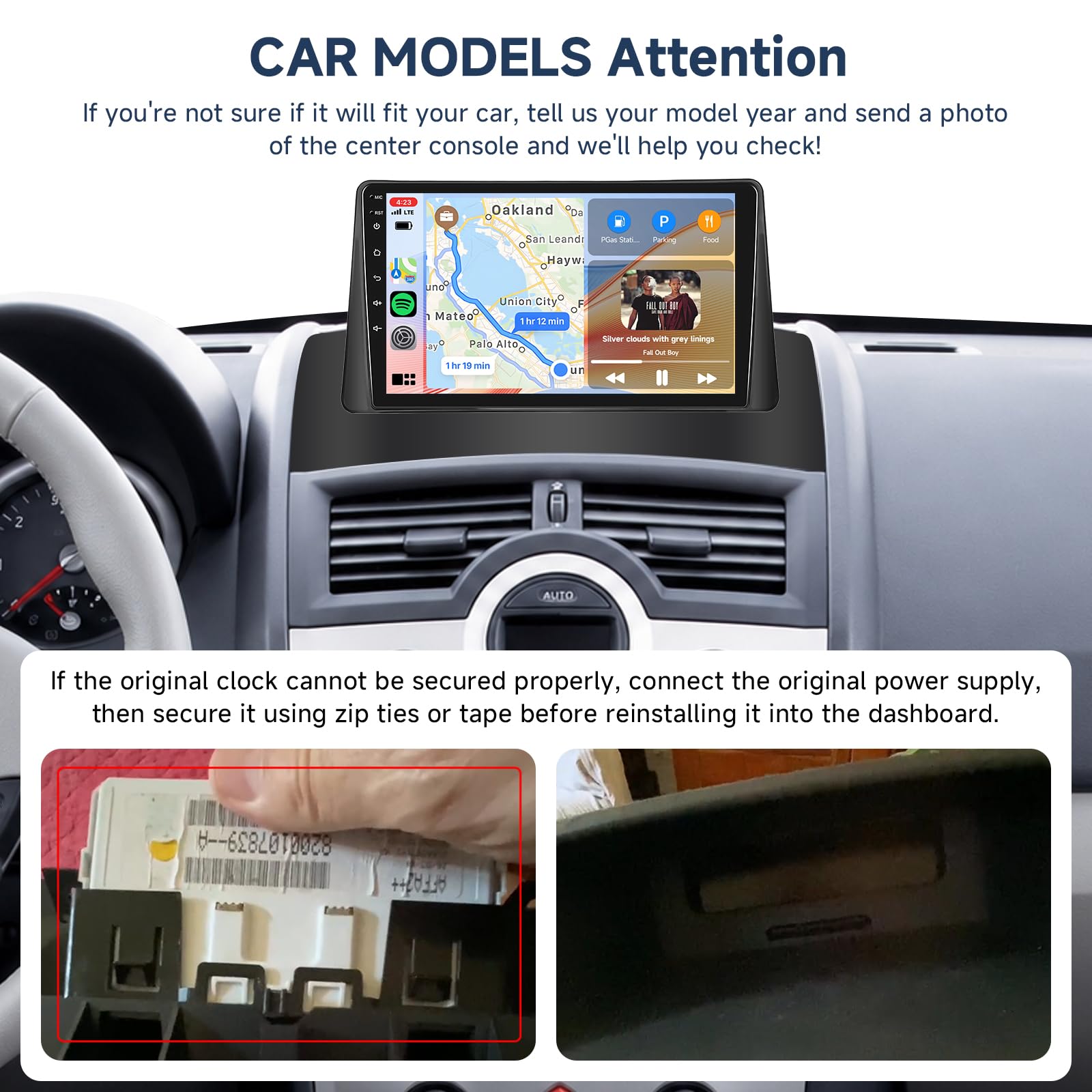 Hodozzy 6G+128GB 8-Core Radio para Renault Megane 2 2004-2008 Android Auto