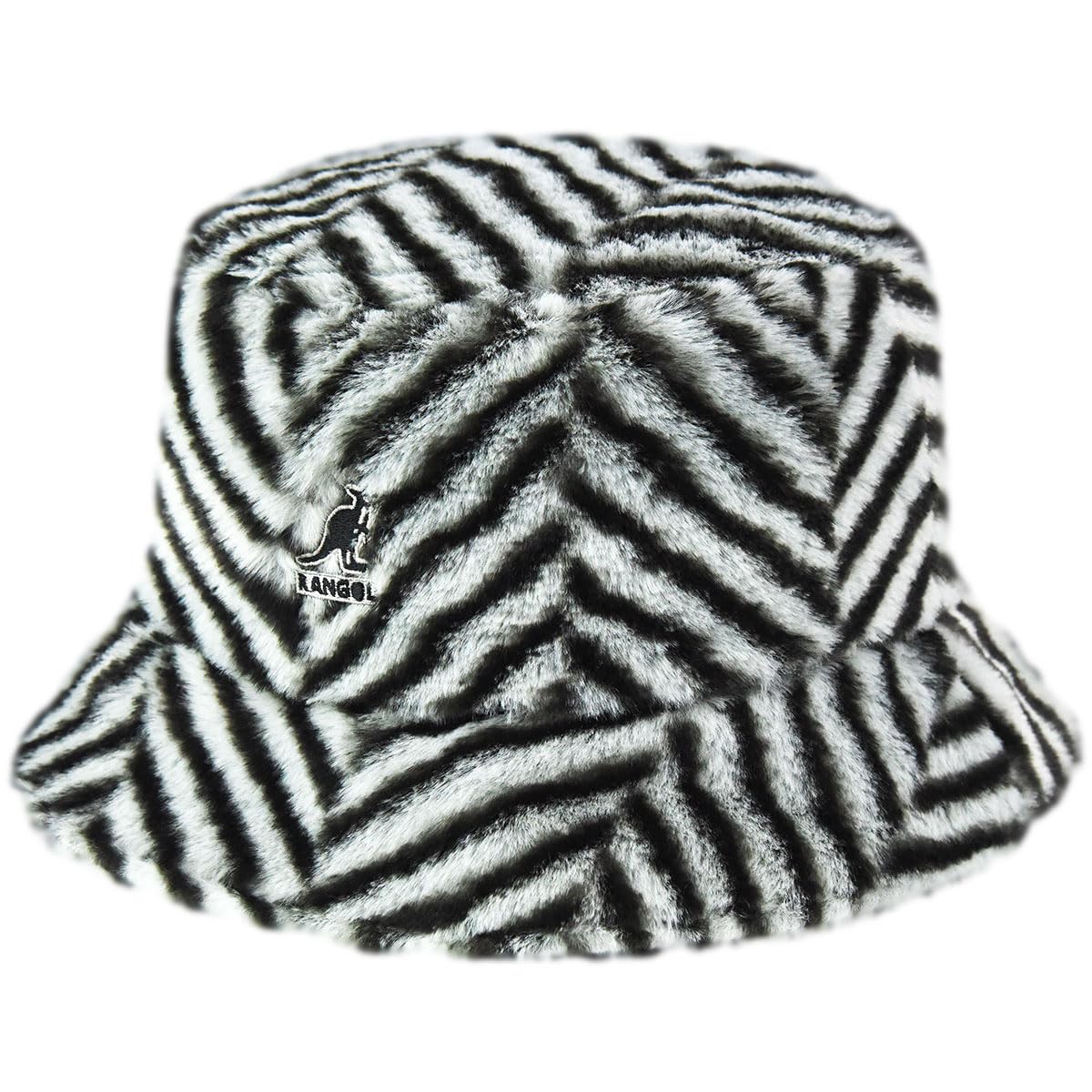Kangol Chapeau en Tissu Faux Fur Check Bucket Femme/Homme - pour Femme avec Doublure Hiver Automne-Hiver