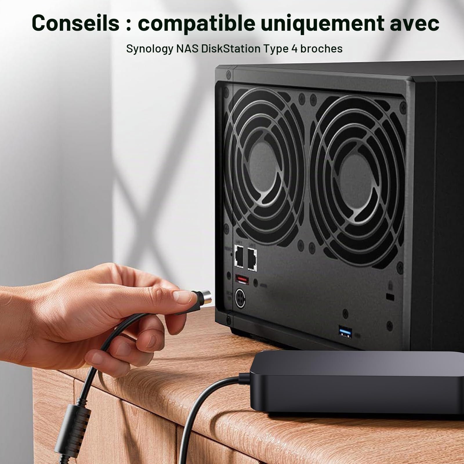 120W Chargeur pour Synology NAS DS1522+ DS1520+ DS1019+ DS923+ DS920+