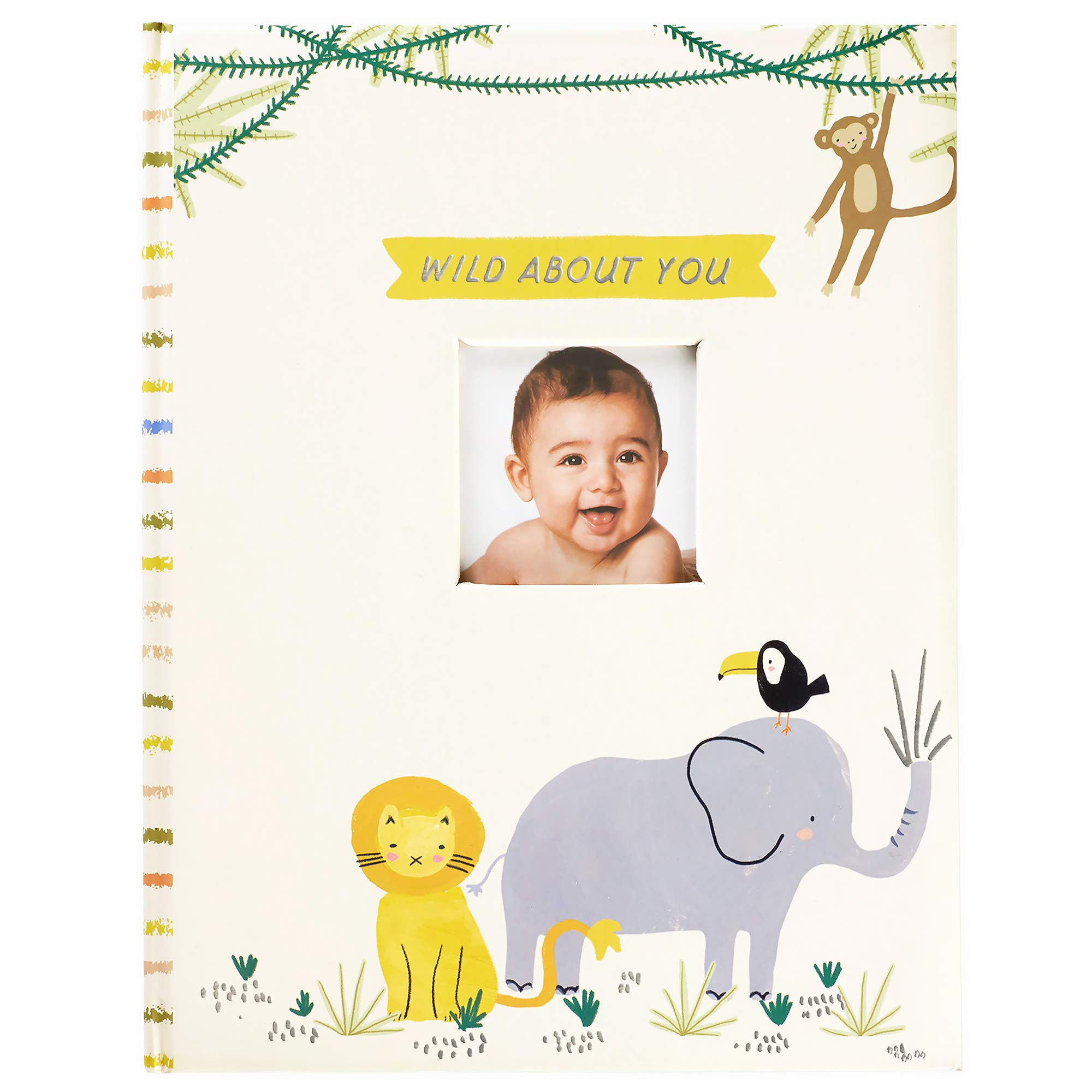 C.R. Gibson B248-22583 Baby Book with Gift Box, "Wild About You" Zoo Animal, 8.75' W x 11.25' H