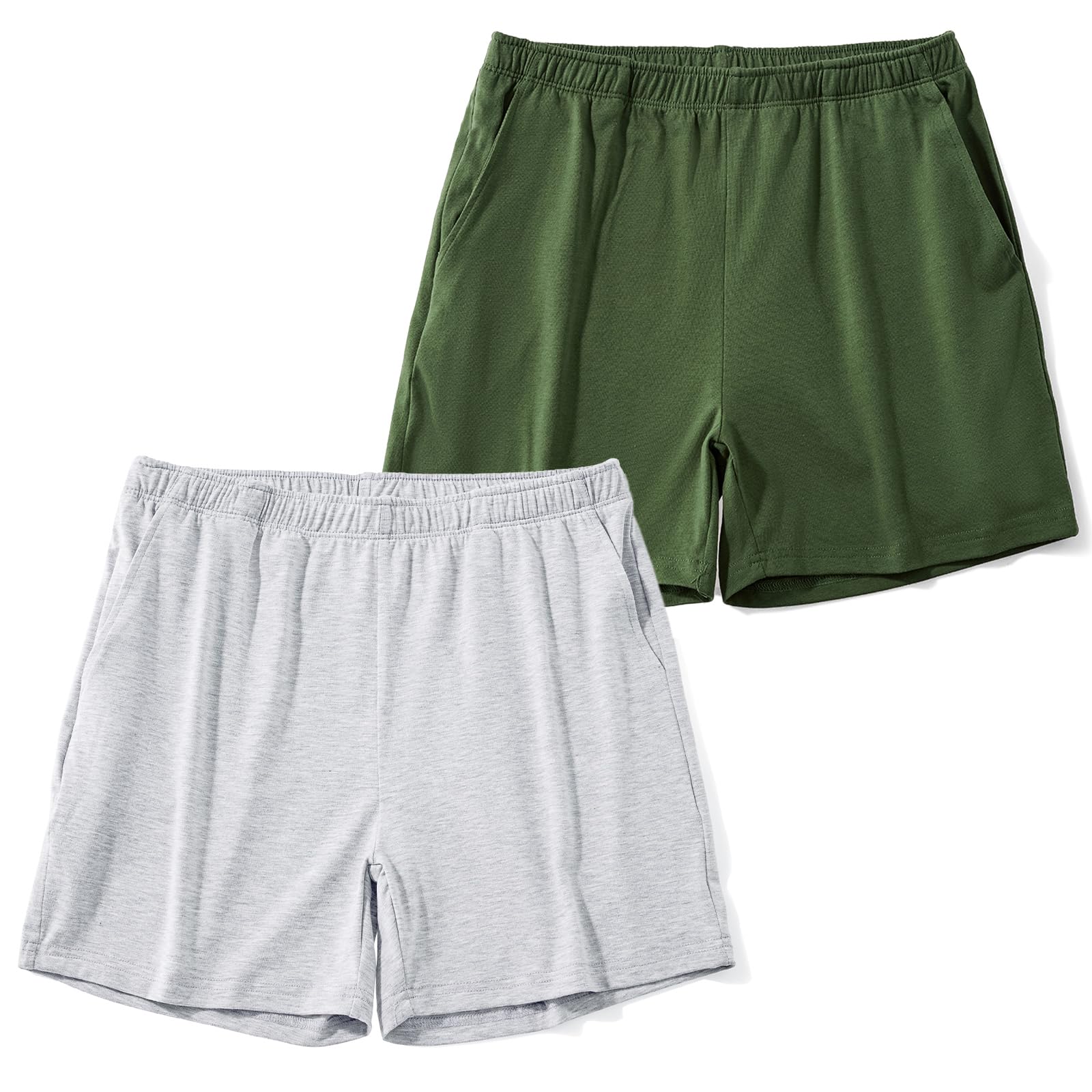 AIMPACT Men's 4" Inseam Sleep &amp; Lounge Pajama Shorts with Pockets