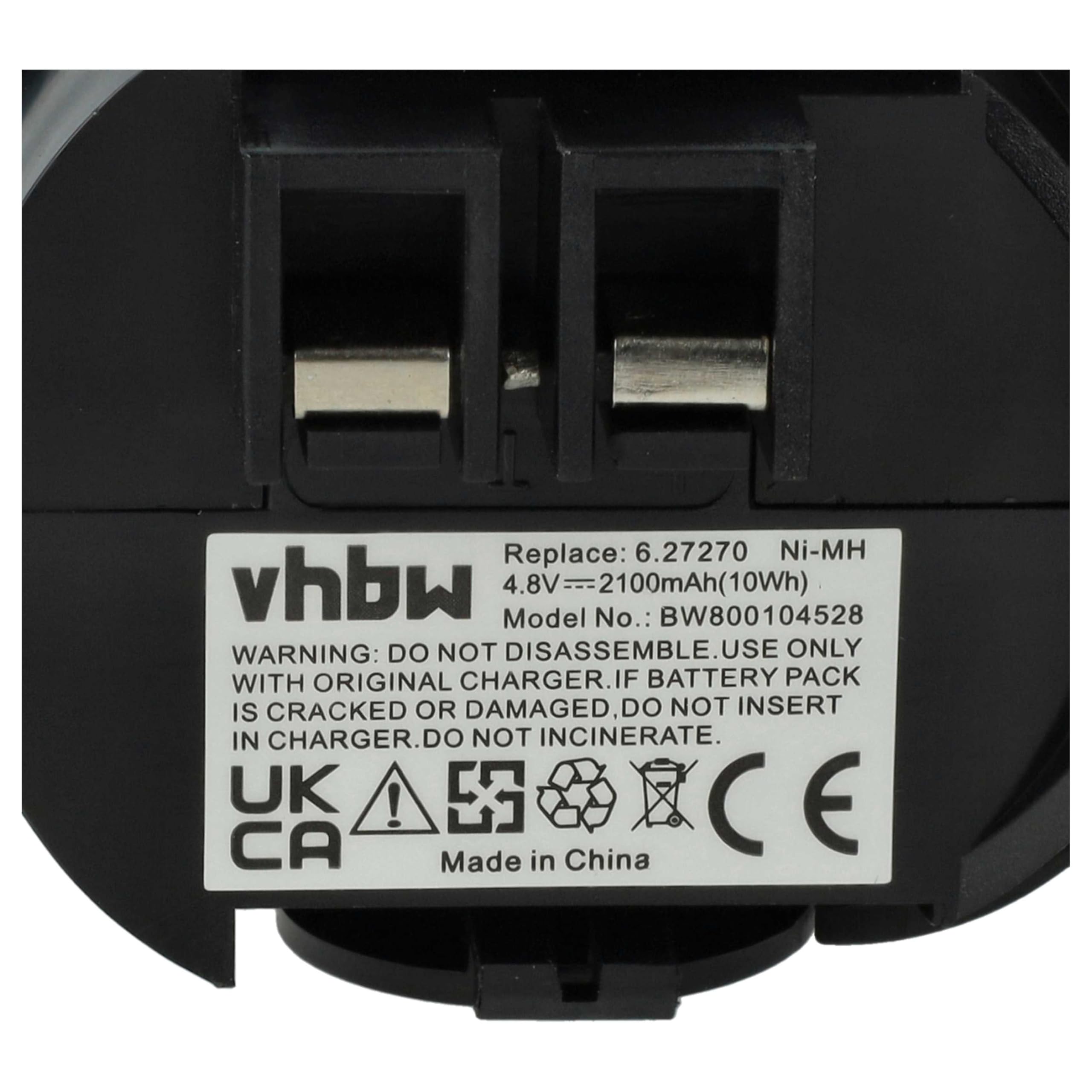 vhbw 3x batteria compatibile con Würth Master 0700851 utensile elettrico (2100 mAh, NiMH, 4,8 V)