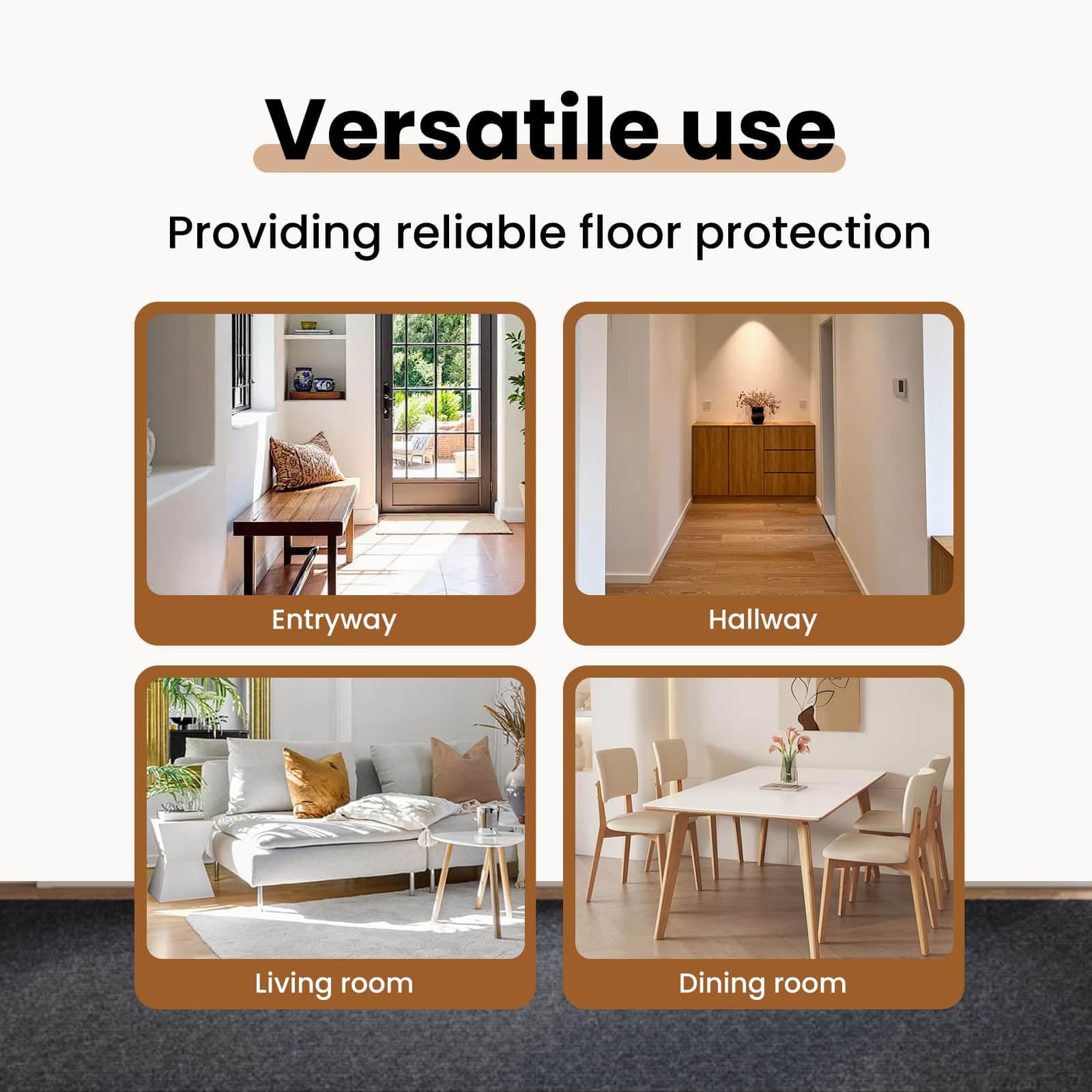 vidaXL Runner de Alfombra Antracita 80 x 500 cm Tela, Pasillo Moderno, Alfombra Antideslizante, Estilo Versátil, Decoración Contemporánea para el Hogar