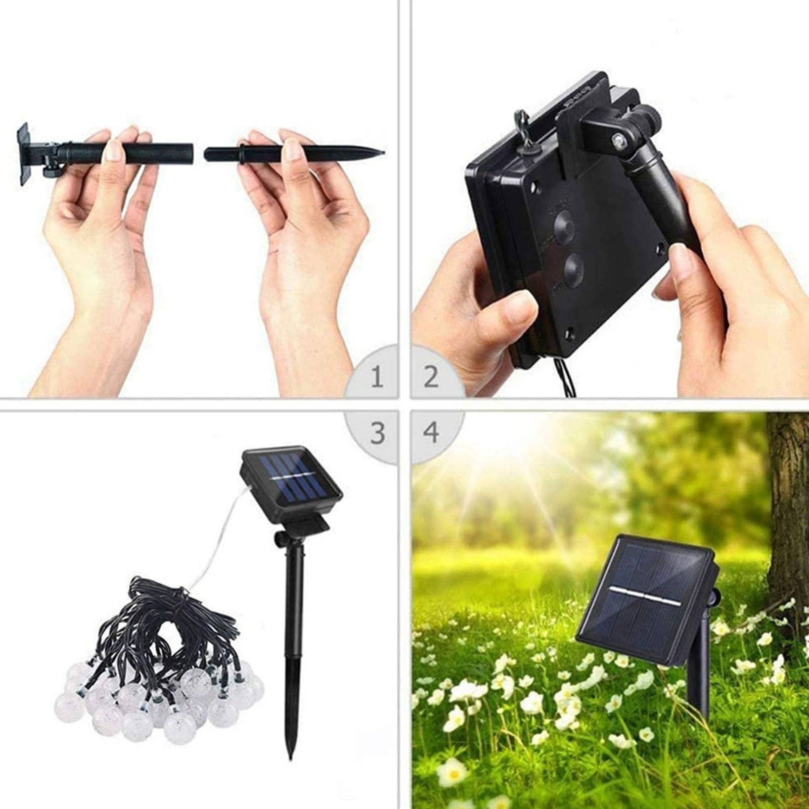 FANSU Catene Luminose da Esterno Solari,Catena Luci Luminosa Esterno Giardino IP65 Impermeabile Luci da Giardino Solari per Festa Terrazzo Patio Ristorante Recinzione (Luce calda,24mm/200LED/22M)