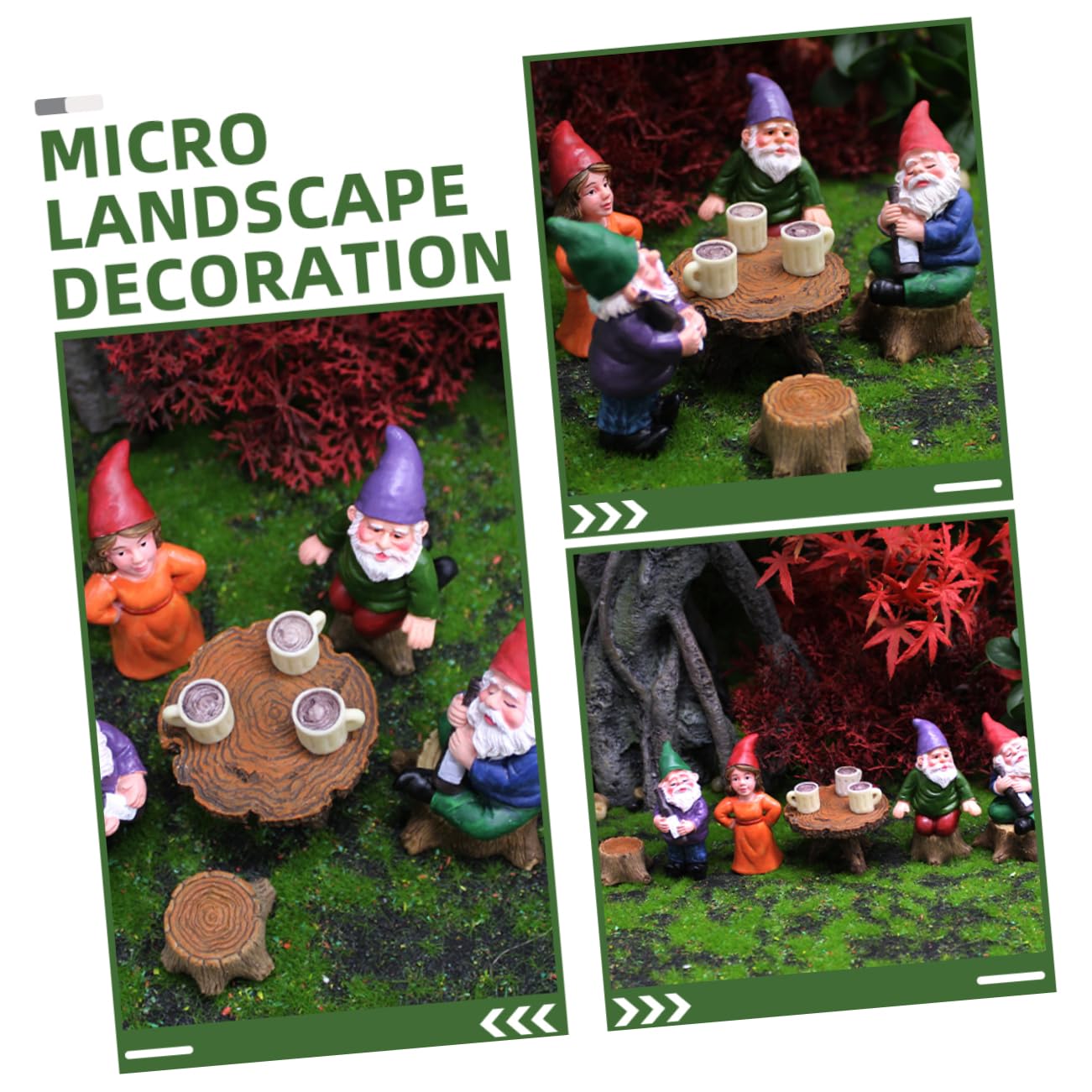 BESPORTBLE 3stücke Dwarf Garden GNOME Statue Set Lustige Gartenzwerge Für Garten Deko Teiliges Set Handgefertigte Figuren Für Außenbereich Dekoration Für Weihnachten Und Andere Anlässe
