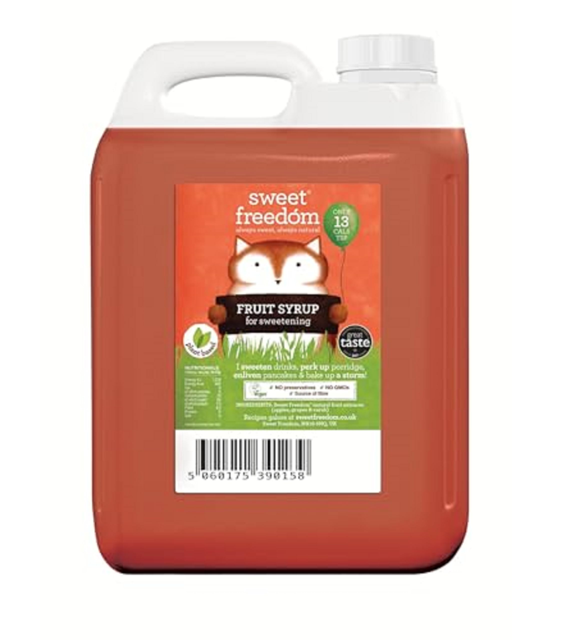 Sweet Freedom Caramel Syrup - 350 g | Natural Great Taste With Sweetness Derived from Fruit | Ideal for Coffee, Baking & Dessert | No Preservatives or Allergens | Vegan | Ideal For Catering & Chefs