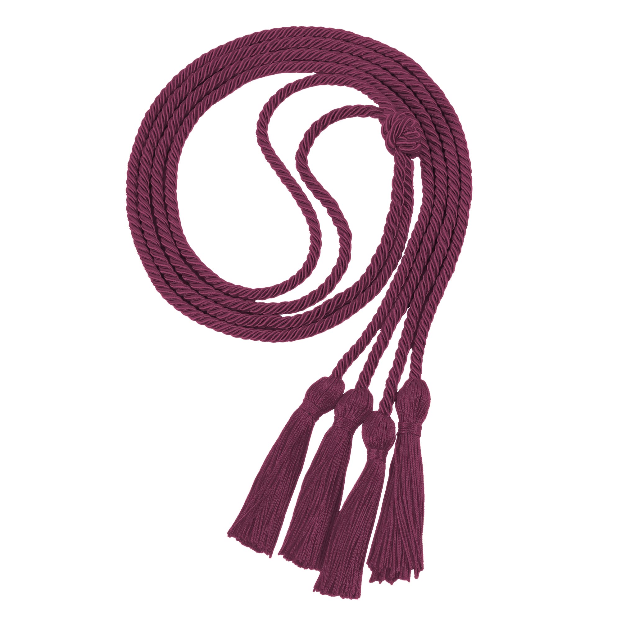 UIALECG Double Graduation Honor Cords, 68" Long,Maroon