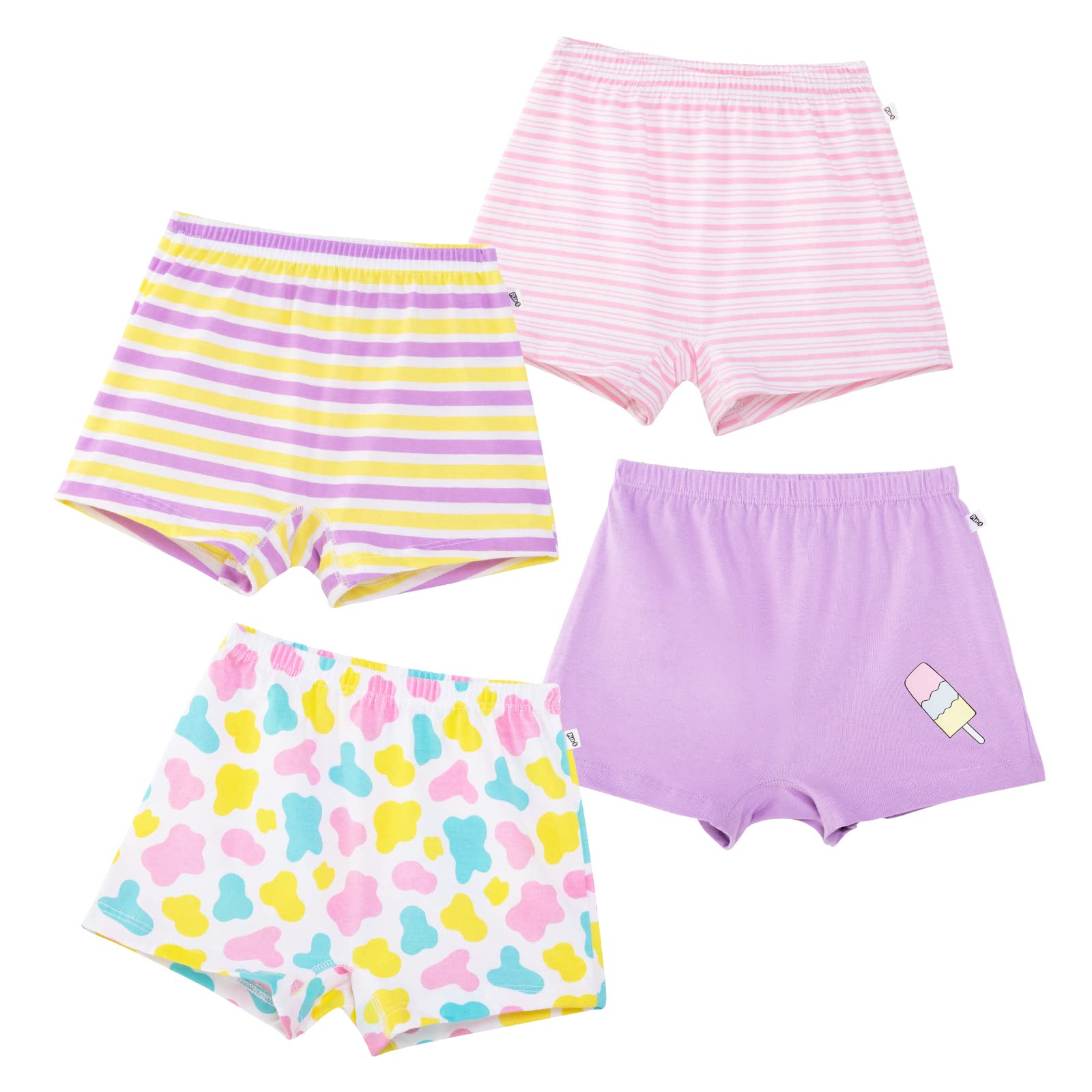 YouGotPlanBCotton Boxers for Girls | Ages 2-16 Years | Relaxed Fit | Gentle Elastic Waistbands | Breathable & Tagless