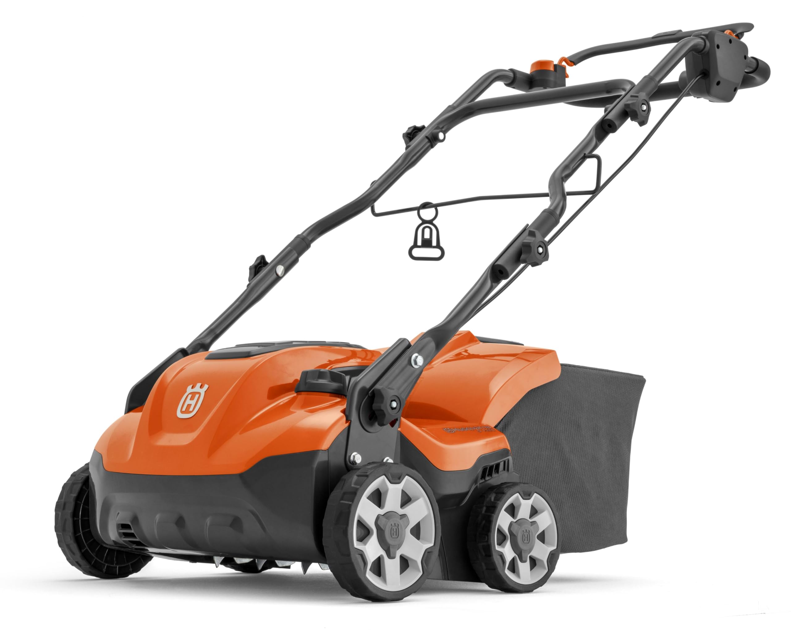 Husqvarna S138C Elektrischer Vertikutierer und Rasenlüfter – 1,6 kW, 37,5 cm Arbeitsbreite, 2-in-1-Klingen, einstellbare Tiefe und klappbarer Griff