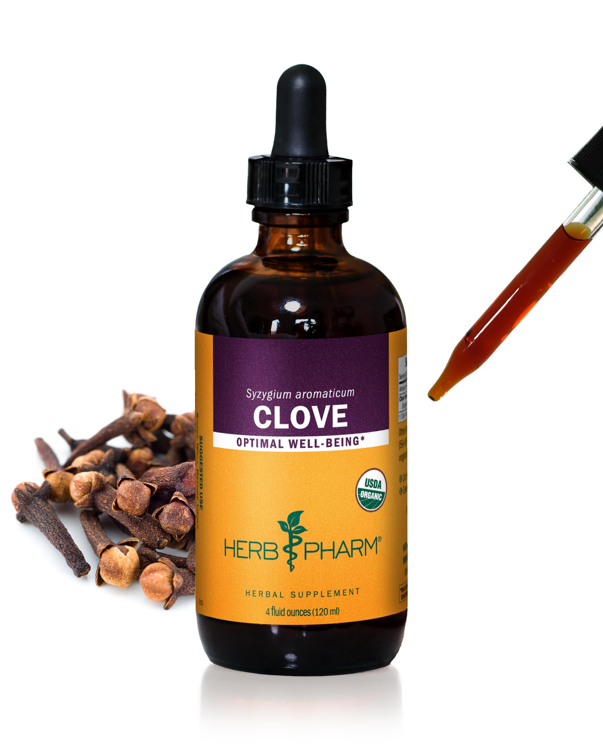 Herb Pharm Clove Liquid Herbal Extract: USDA Organic | Occasional Gas & Indigestion Support | Clove Supplement Made with Ground Cloves | Gluten-Free, Sugar-Free, Vegan, Up to 5 Week Supply, 1 oz* — Amazon image 12