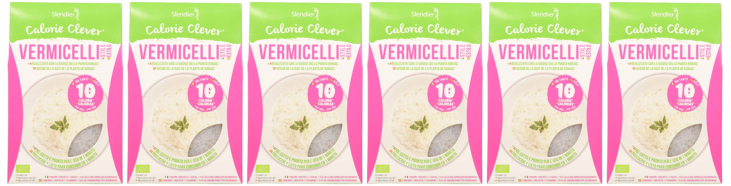 Slendier - 6x Bio Konjac Cabello de ángel 400g