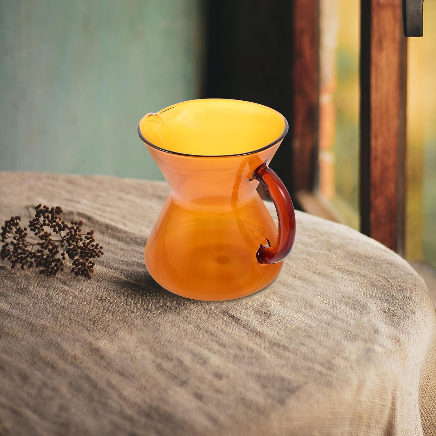 Creative Glass Coffee Kettle with Spout for Home Use Versatile Mini Coffee Pot for Brewing Tea Milk Sake and Spirits Easy Pour Design for Personal Gatherings and Kitchen Use