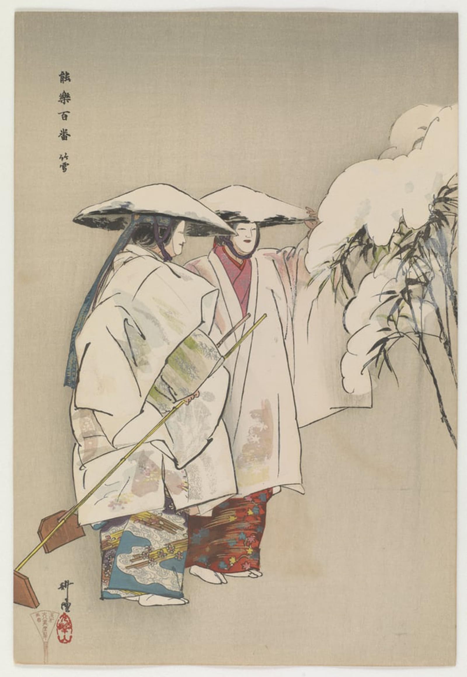 POSTERIIk Vintage Art Print Images Pictures Print Takeyuki by Tsukioka Kogyo Modern Colour Posters for Office Home Decor 60x90cm