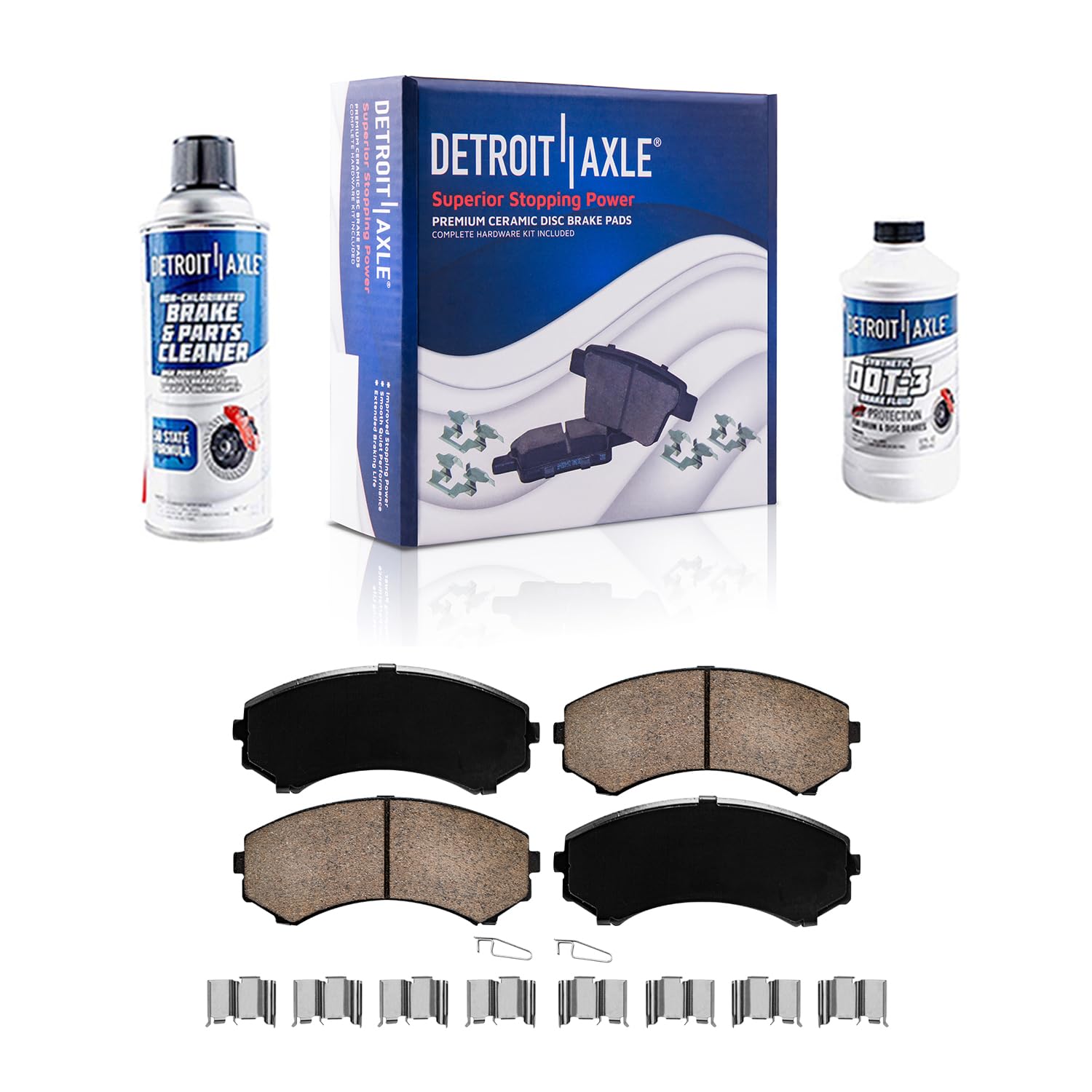 Detroit Axle - Front Brake Pads for Mitsubishi Endeavor Grandis Montero