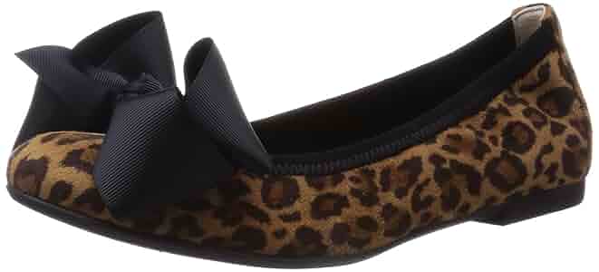 BEAMS リボンバレエシューズ　レオパード Ray BEAMS（レイ ビームス）SEPTEMBER MOON / リボン バレエ