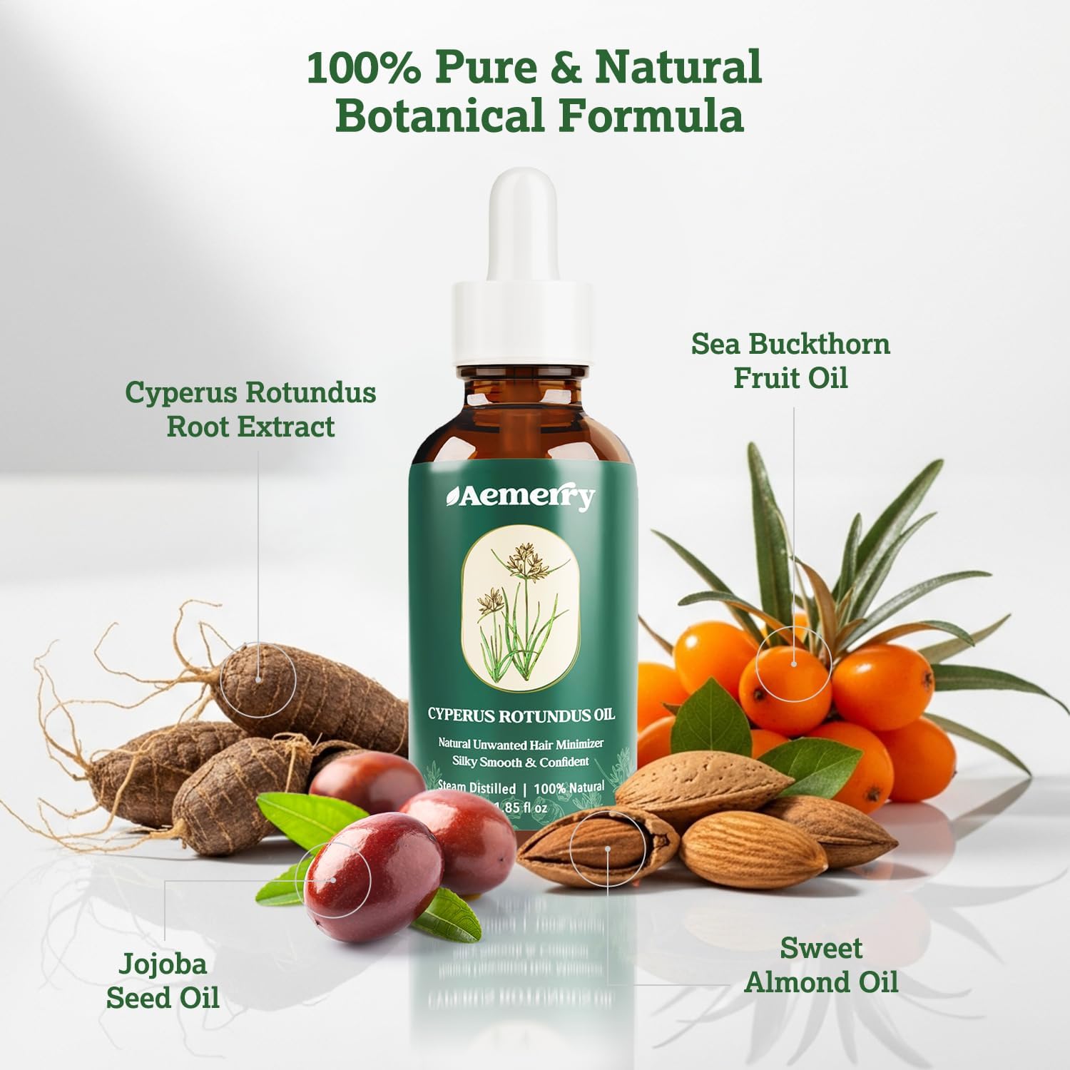 Cyperus Rotundus Oil, Natural Cyperus Rotundus Oil for Smooth Skin, Moisturizing & Soothing, Suit for All Skin Types. 1.85oz - Image 2