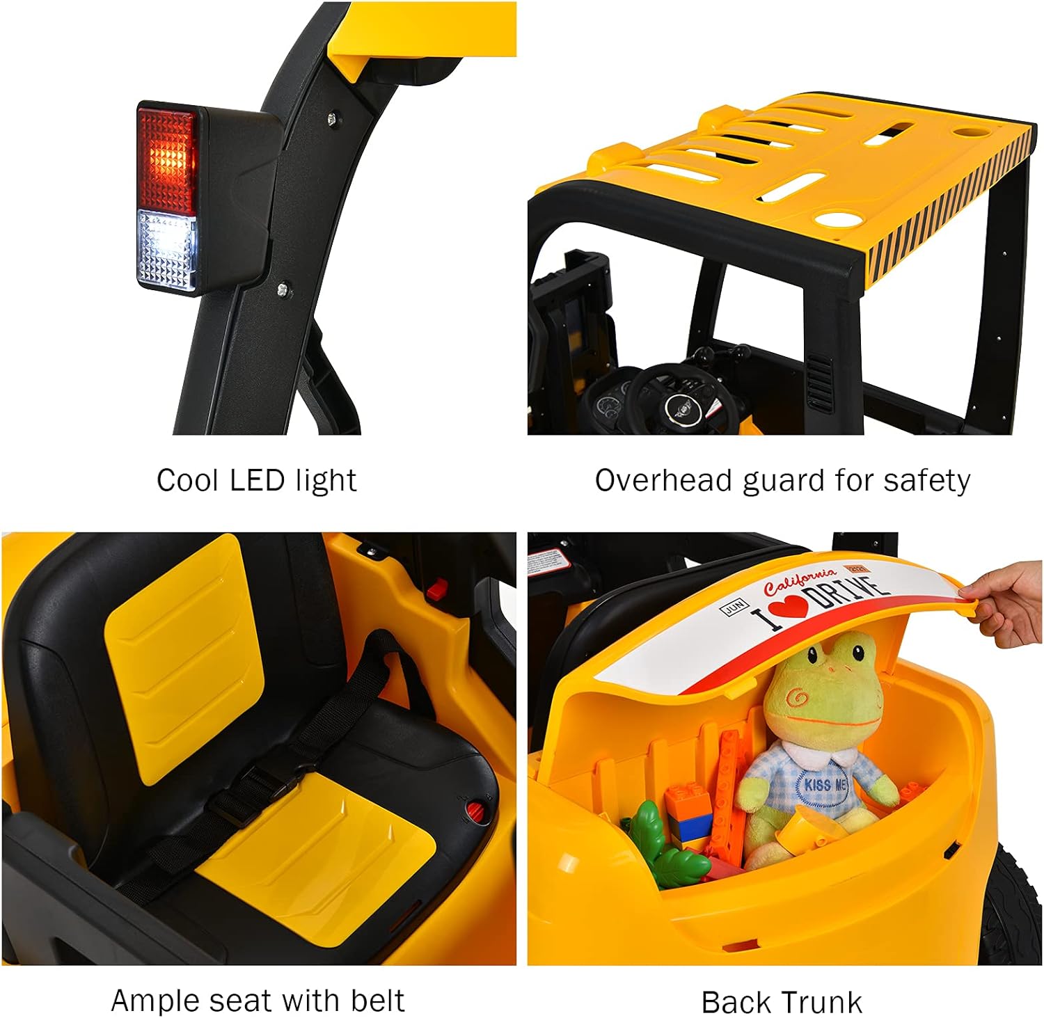 ❤ Crazy Deals Costzon Ride on Car, 12V Kids Forklift w/ Remote Control, Openable Door, Spring Suspension, Storage Trunk, LED Light, Music, USB, MP3, Battery Powered Electric Construction Vehicle, Kids Cars to Drive Black Friday - 50% OFF Costzon Ride on Car, 12V Kids Forklift w/ Remote Control, Openable Door, Spring Suspension, Storage Trunk, LED Light, Music, USB, MP3, Battery Powered Electric Construction Vehicle, Kids Cars to Drive