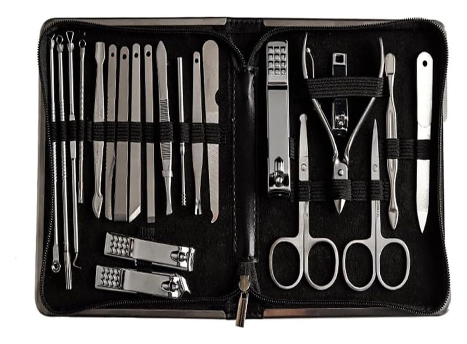 Kit de manicura y cortaúñas de Acero Inoxidable, Juego Completo (E)