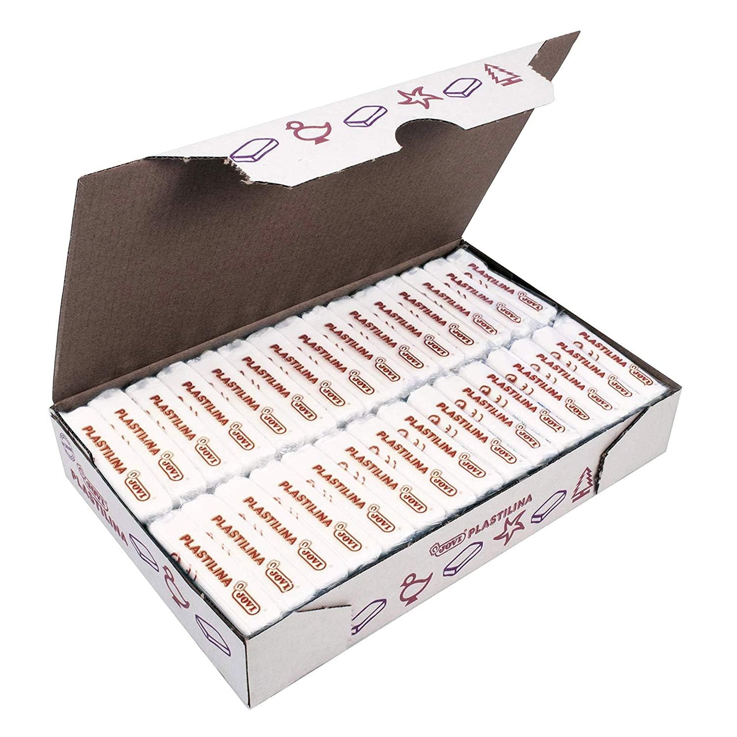 Jovi PLASTILINA, color blanco, 1500 gramos (70/01)