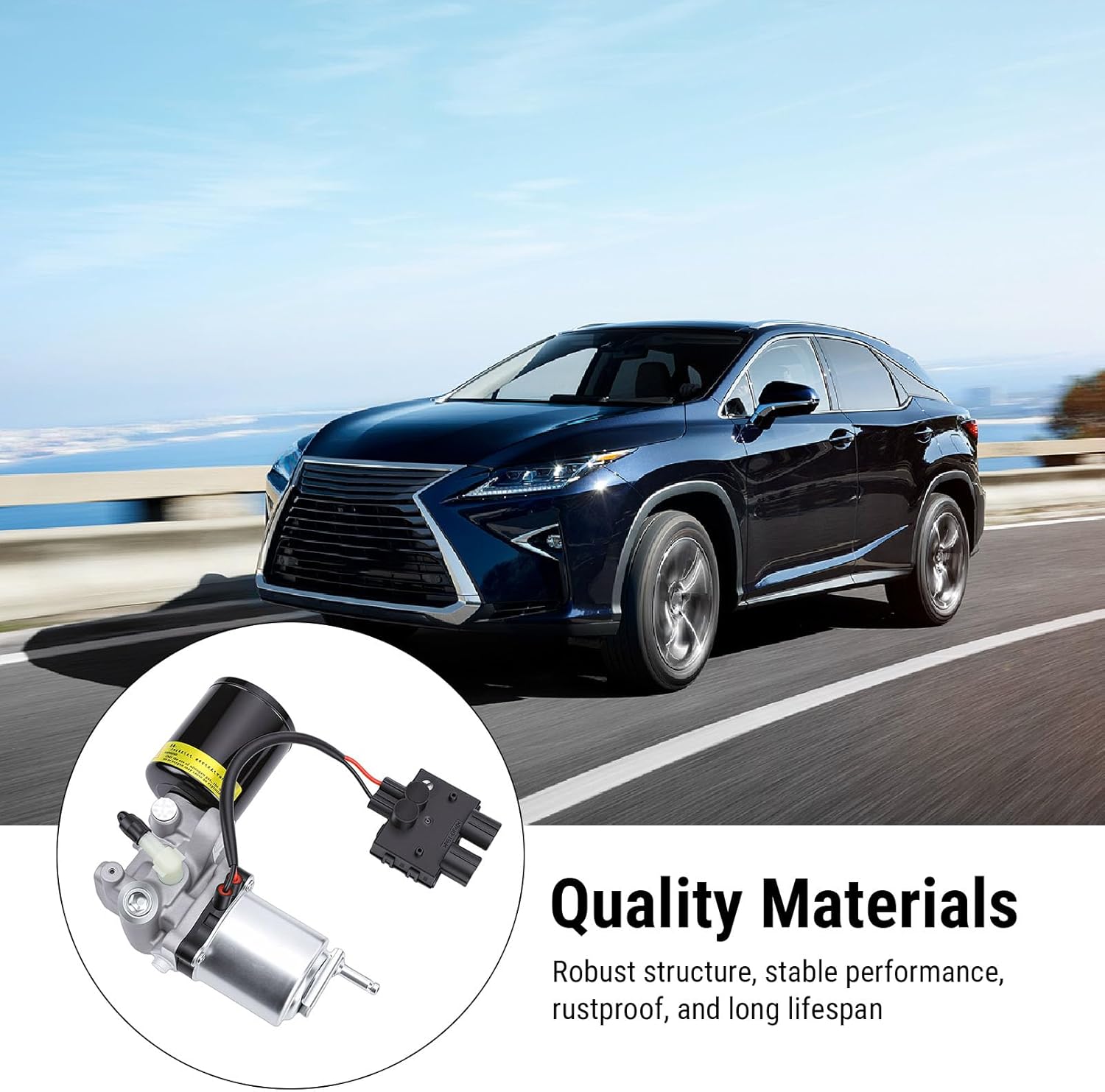 aqxreight ABS Pump Brake Booster Motor Assembly, Replacement for 2008 2019 2010 2019 RX450hL 2018 2020, with Stable Performance and Rustproof Structure