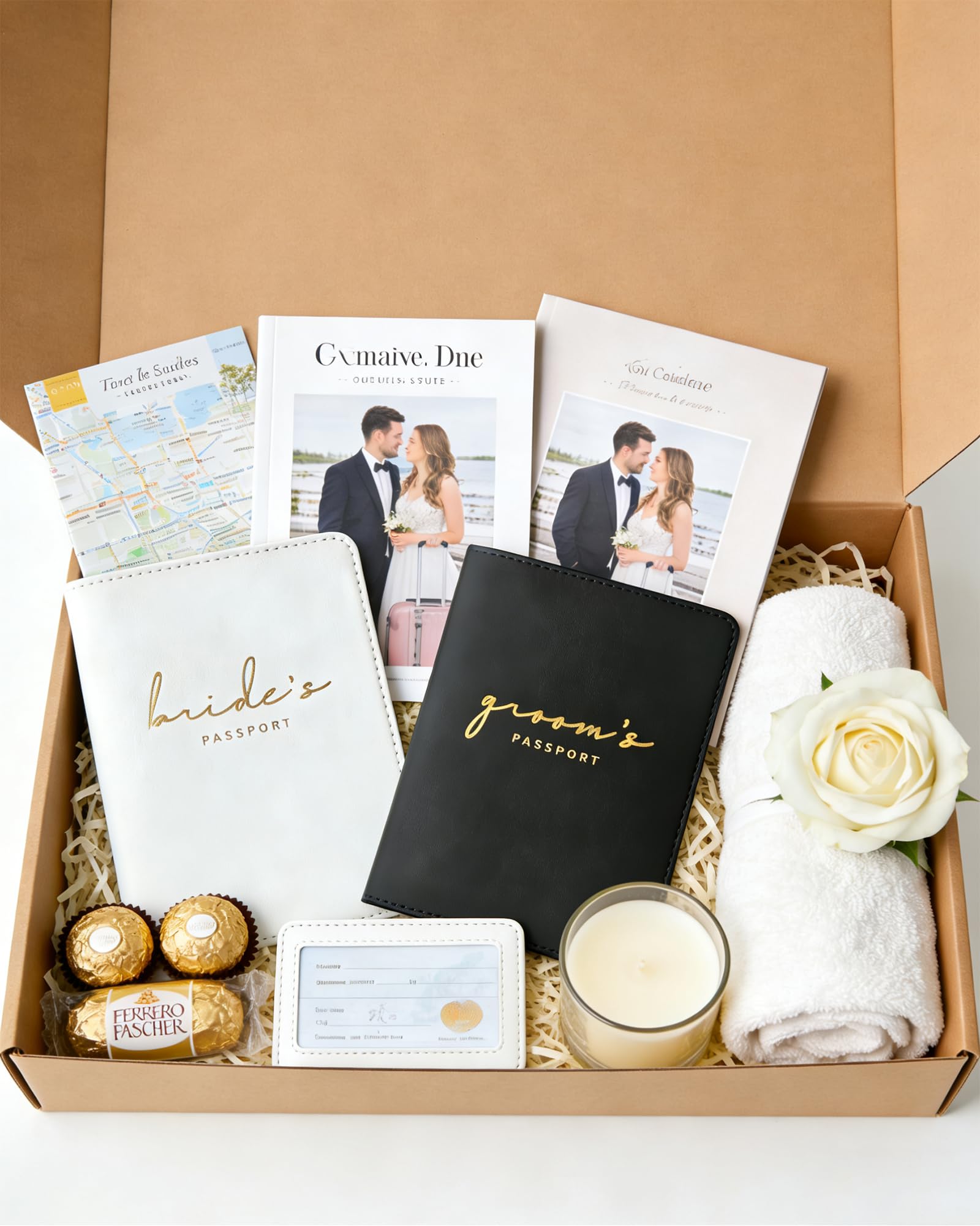 Funda para Pasaporte para Esposo y Esposa, Regalos de Boda para Parejas, Soporte para Pasaporte para Viajes, artículos Esenciales de Viaje de Luna de Miel