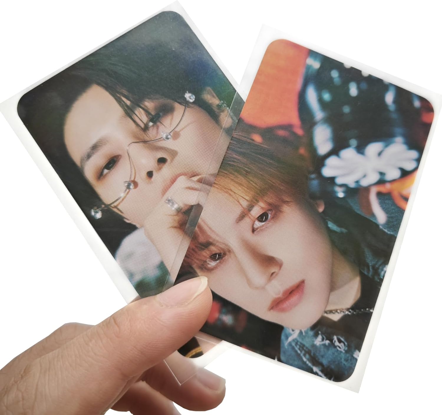 KPOPBP Photocard Sleeves HD Translucent Card Protector 50 Pcs Per Pack 200 Microns for Photocards Kpop Lomo Cards Merchandise(58 x 89mm)
