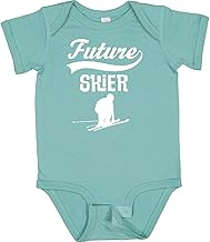 inktastic Future Skier Childs Skiing Baby Bodysuit