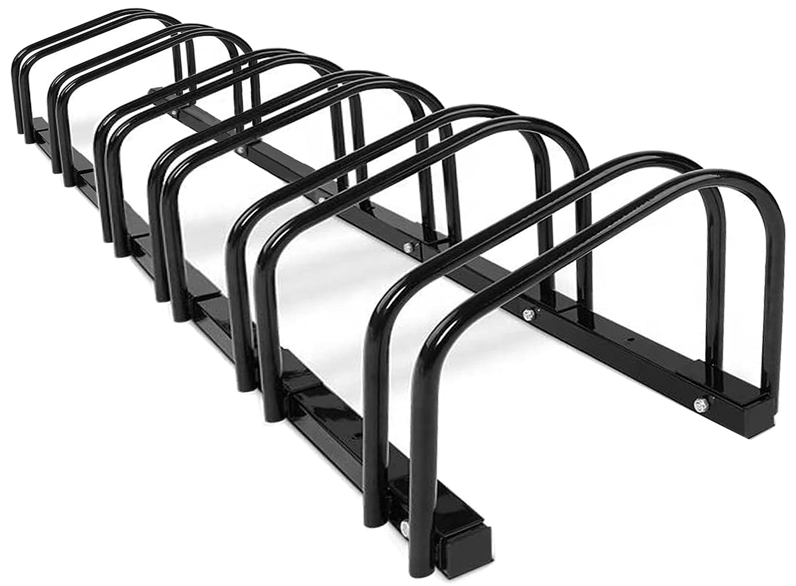 High Quality Houseware Iron Galvanized 6 Bike Bicycle Floor Parking Adjustable Storage Stand Floor Stand Bike Rack Parking Garage