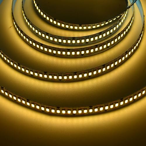 Miniatura 3 de Tira de luces LED, DC24V 1200LEDs 16.4 pies SMD 2835 tira LED, 26000LM tiras de luz LED de alta densidad no impermeables IP21, 3 veces brillo que la