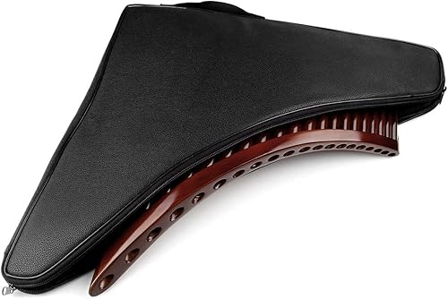 Miniatura 7 de 20 tubos E Key Natural Bamboo Pan Flute Chino Tradicional Instrumento Musical Marrón Tubos Fácil de Aprender con Caja Negra (Flauta de Pan de mano