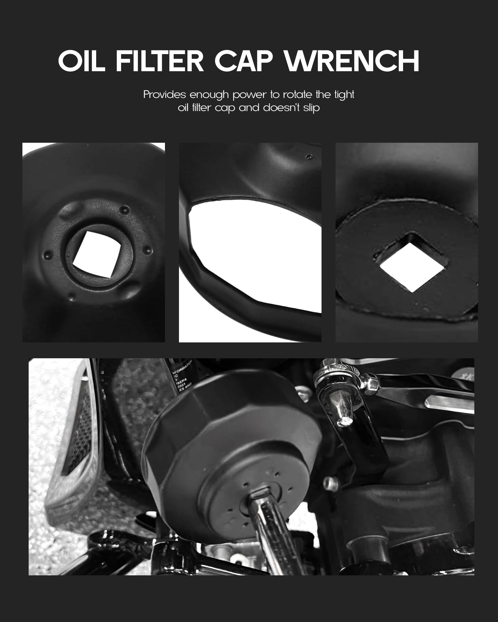 Kit de 6 outils de vidange huile pour Harley, entonnoir à huile primaire et entonnoir de filtre anti-goutte