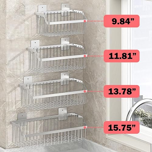 Miniatura 8 de Cesta de alambre de acero inoxidable SUS304, organizador de pared colgante para gabinete, estantes montados en la pared para el hogar, cocina, baño,
