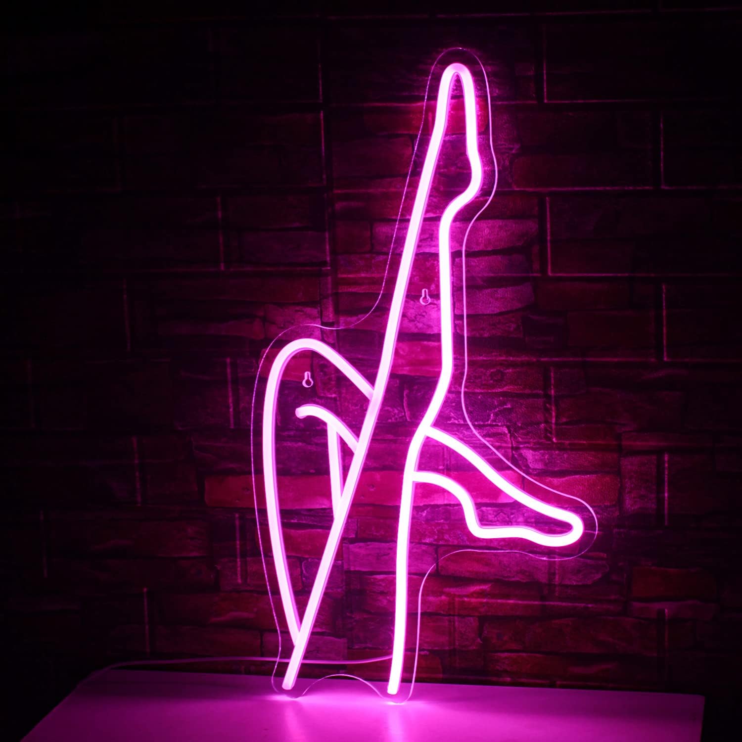 Sexy Leg Neon Light USB Powered Women Legs LED Sign Pink Neon Sign for Bedroom Wall Decor, Bar, Man Cave, Hotel, Dormitory (23.6 * 12.6 inch)