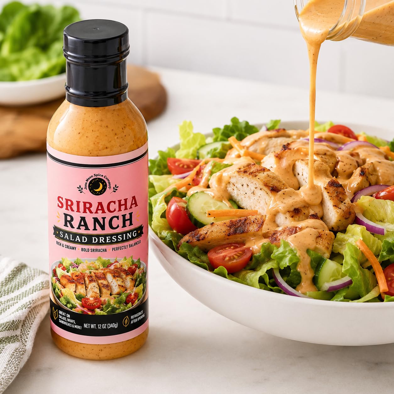 sriracha ranch dressing Amazon.com : Pack Of 2 Sriracha Ranch Salad Dressing 16 fl oz. : Grocery & Gourmet Food