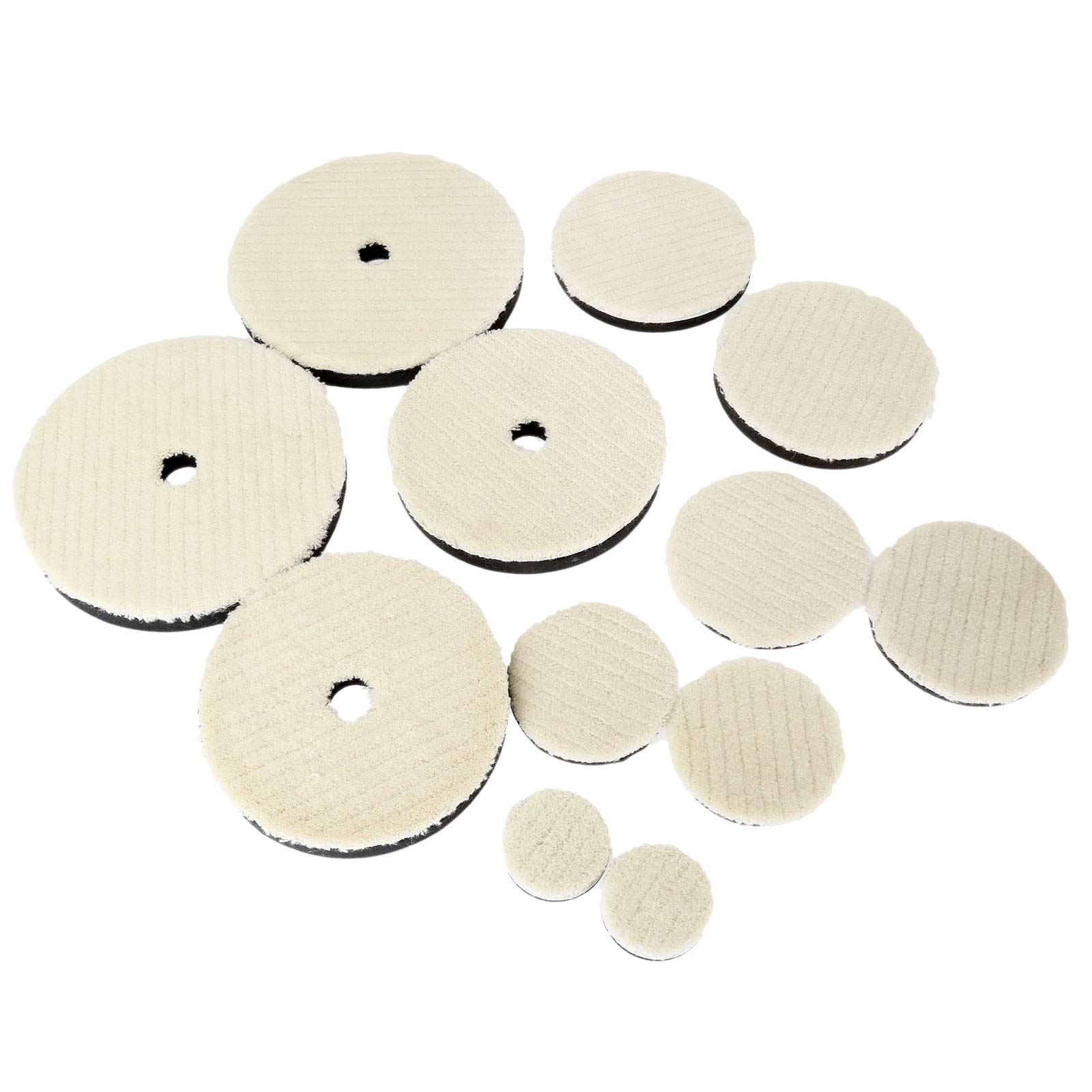 2 szt. 2/3/4/5/6/7 cala wełniana podkładka polerska do polerowania samochodu woskowanie polerowanie szlifowanie tarcza koła(6 inch 2Pcs)