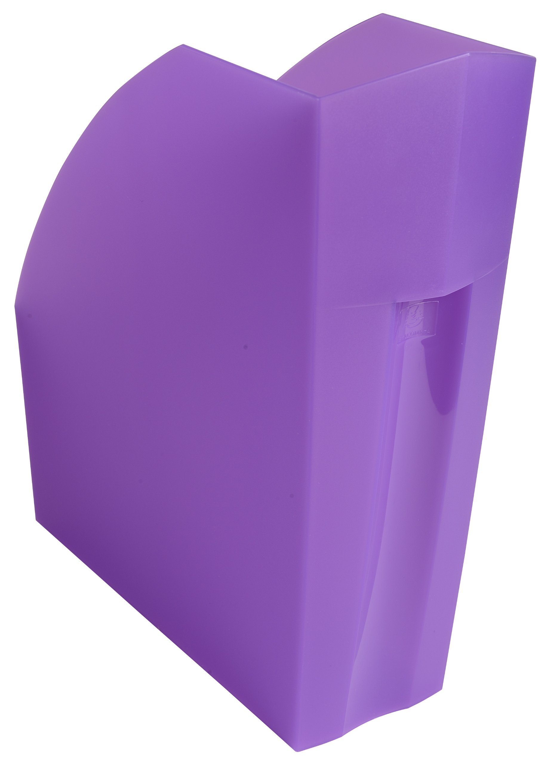 Exacompta - Ref 18019D - Magazine File - 292 x 110 x 320mm in Size, Suitable for A4+ Documents, Stable, Large Storage Capacity, Conical Shape for Handling - Purple (Pack of 3) — image 1