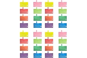 32 Pcs Kids Finger Spacers with Writing Sheets