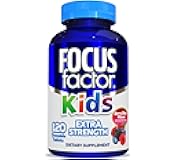 Focus Factor Kids Extra Strength Daily Chewable for Brain Health Support, 120 Count – Vitamins - Quality Formula – Gluten & Dairy Free Supplements for Children – No Artificial Sweetener