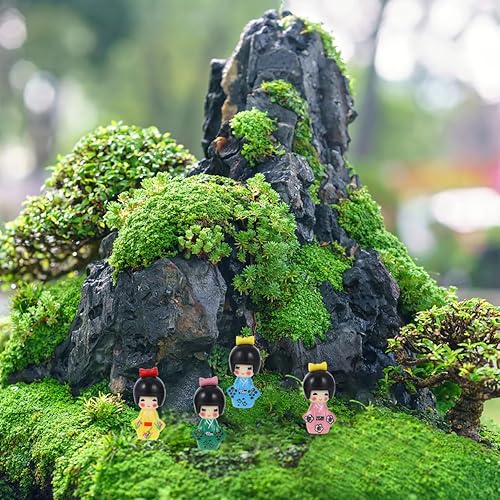 Miniatura 2 de Didiseaon 6 piezas de miniaturas japonesas Kimono Muñecas Ornamento Mini Adorno de Resina para el Hogar Restaurante Dormitorio Decoración de