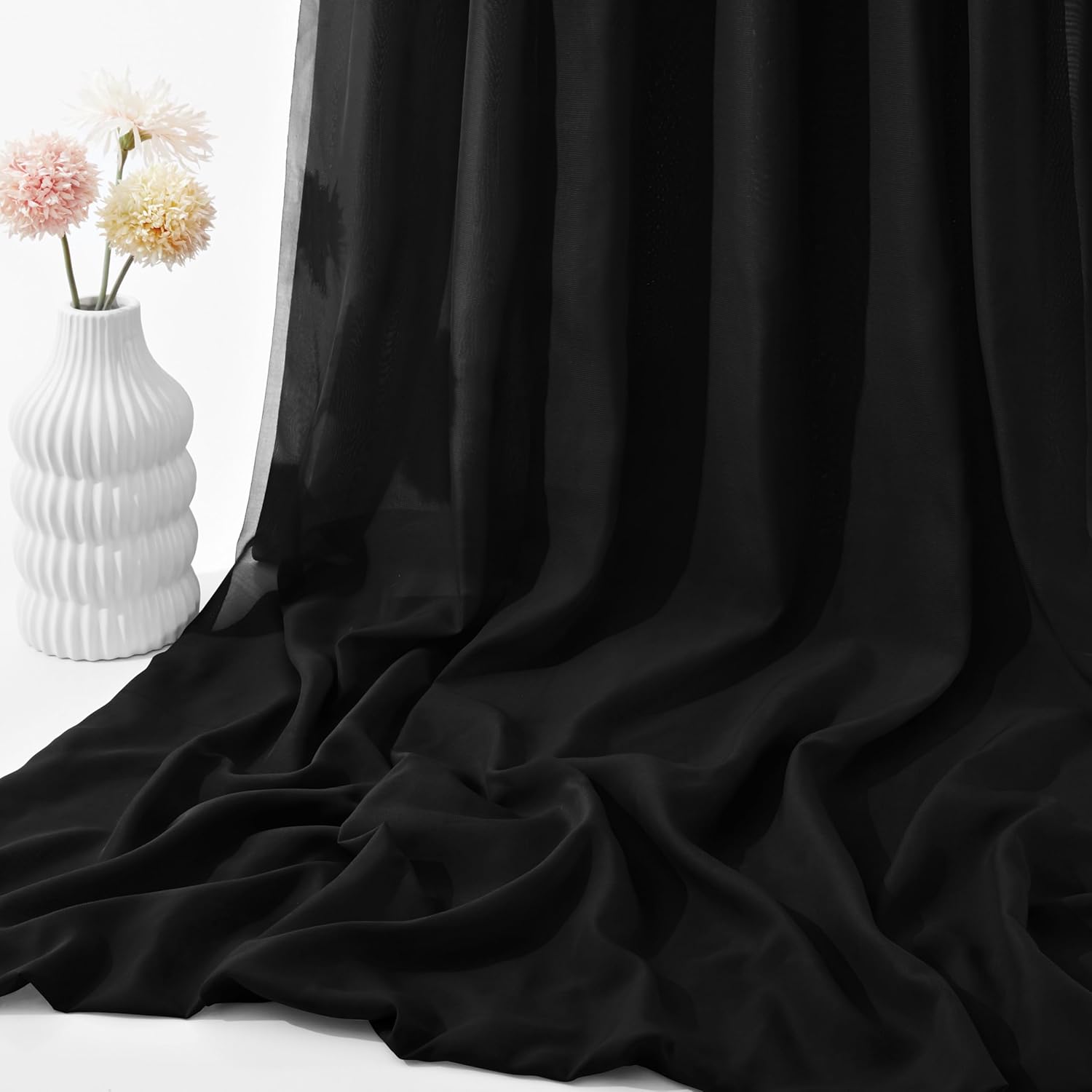 VACVELT Black Chiffon 30"