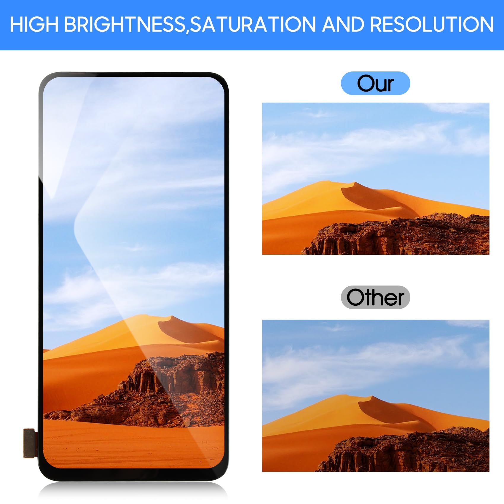 Display LCD Per Oppo Reno2 Z - Schermo Di Ricambio 6.53" - Touch Digitizer - Nero - Foto 8