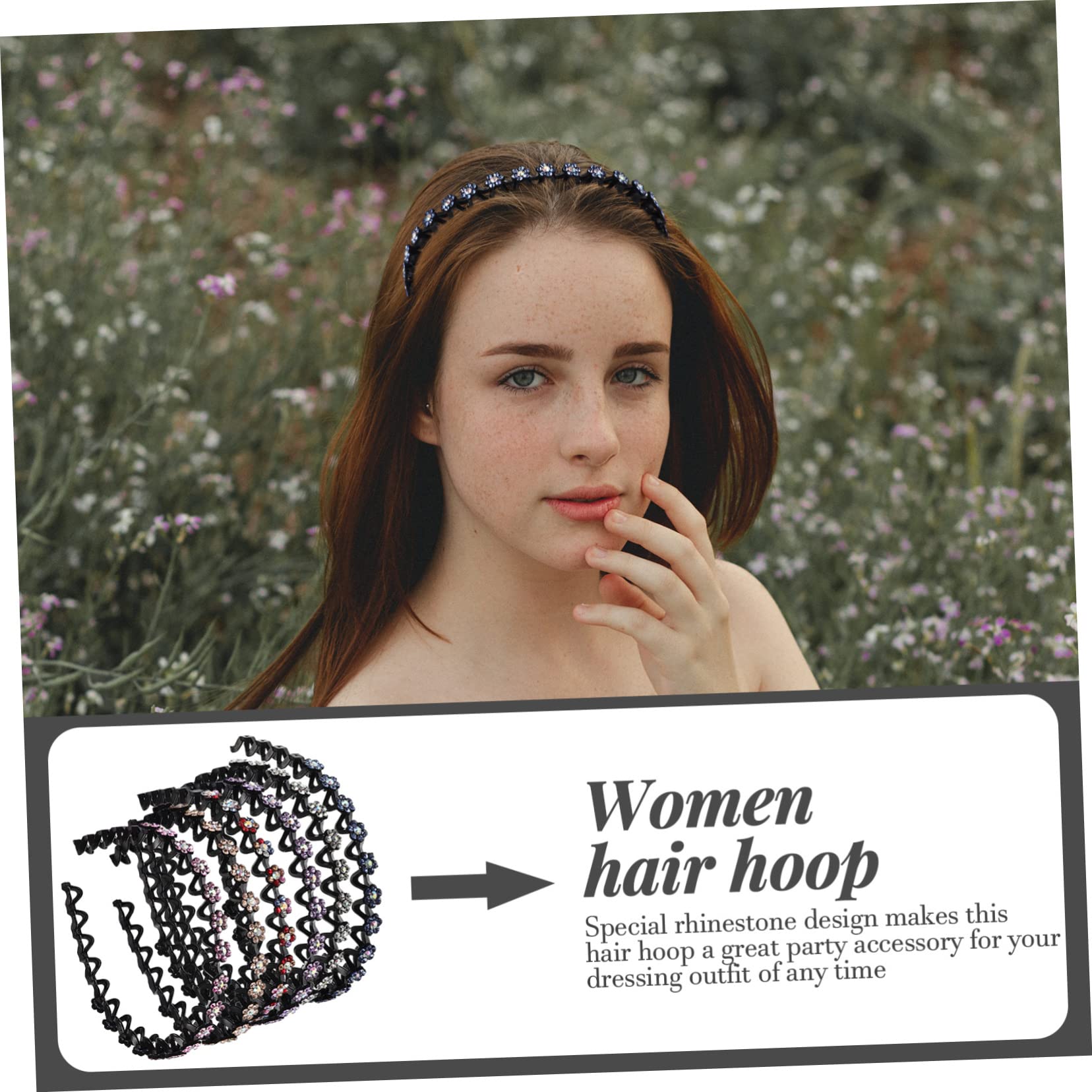 DOITOOL 12stücke Teiliges Mädchen Haarband Mit Funkelnden Strasssteinen Vintage Haarreifen Für Hochzeiten Partys Und Festlichkeiten Geeignet Für Kurze Lange Und Lockige Frisuren