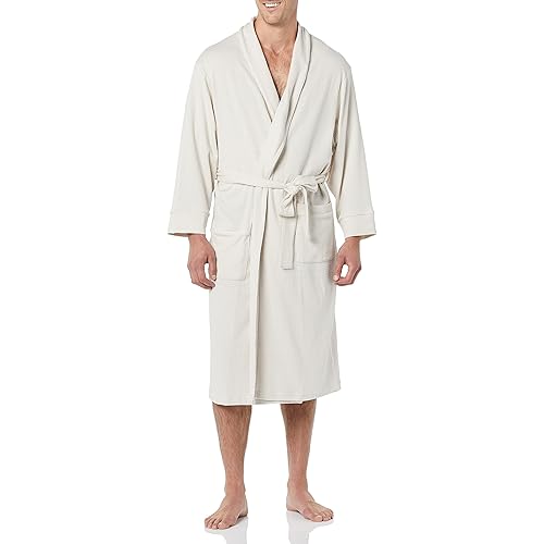 Amazon Essentials Men's Lightweight Waffle Robe (Available in Big & Tall)