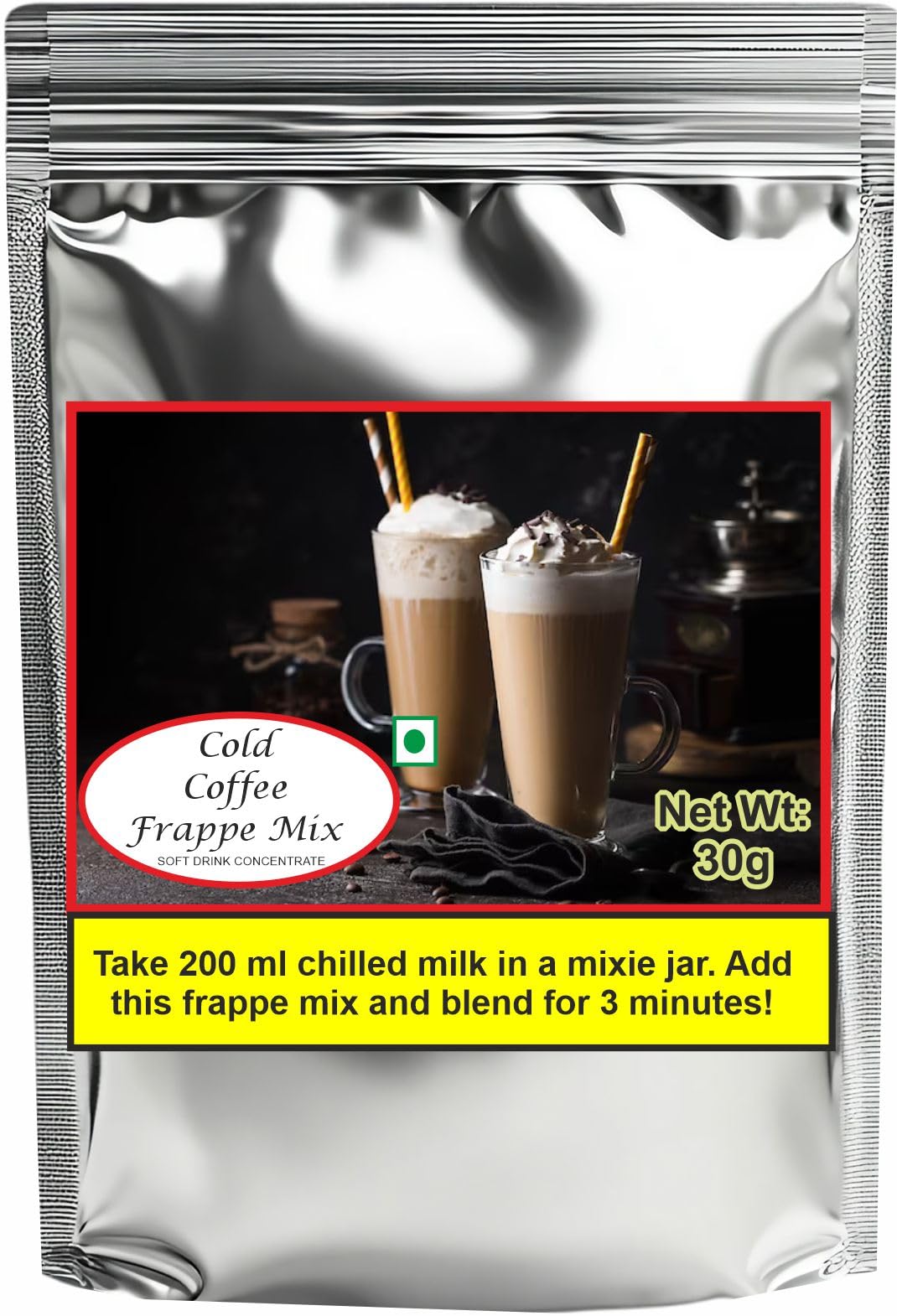 Cold Coffee Frappe Mix Café-Style Chilled Beverage Single Serve Sachets 10 x 30g Easy to Prepare Refreshing Drink-image-27